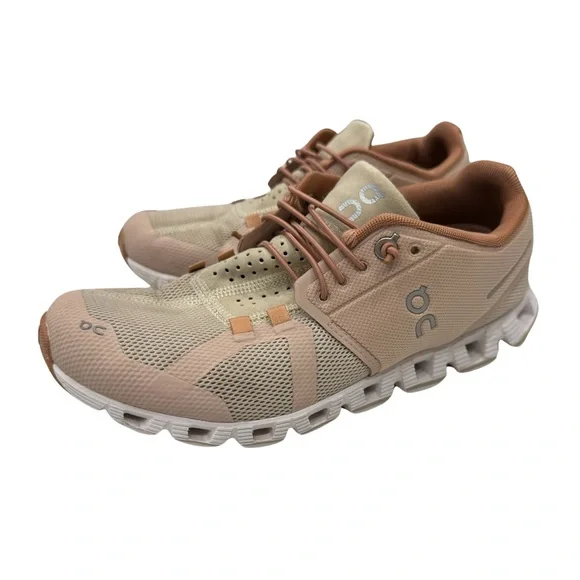 On Running Shoes On Cloud Rose Gold Running Sneakers Size